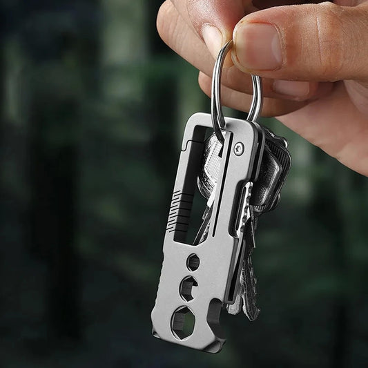 Titanium Folding Multi-function Keychain EDC